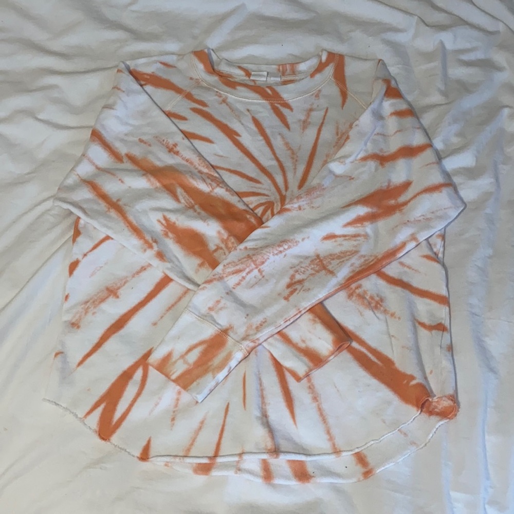 Orange Tie Dye Crewneck